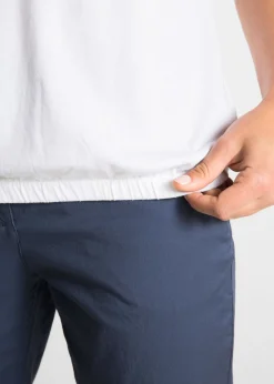 bonprix bonprix Camiseta de algodón con manga corta Blanco Outlet