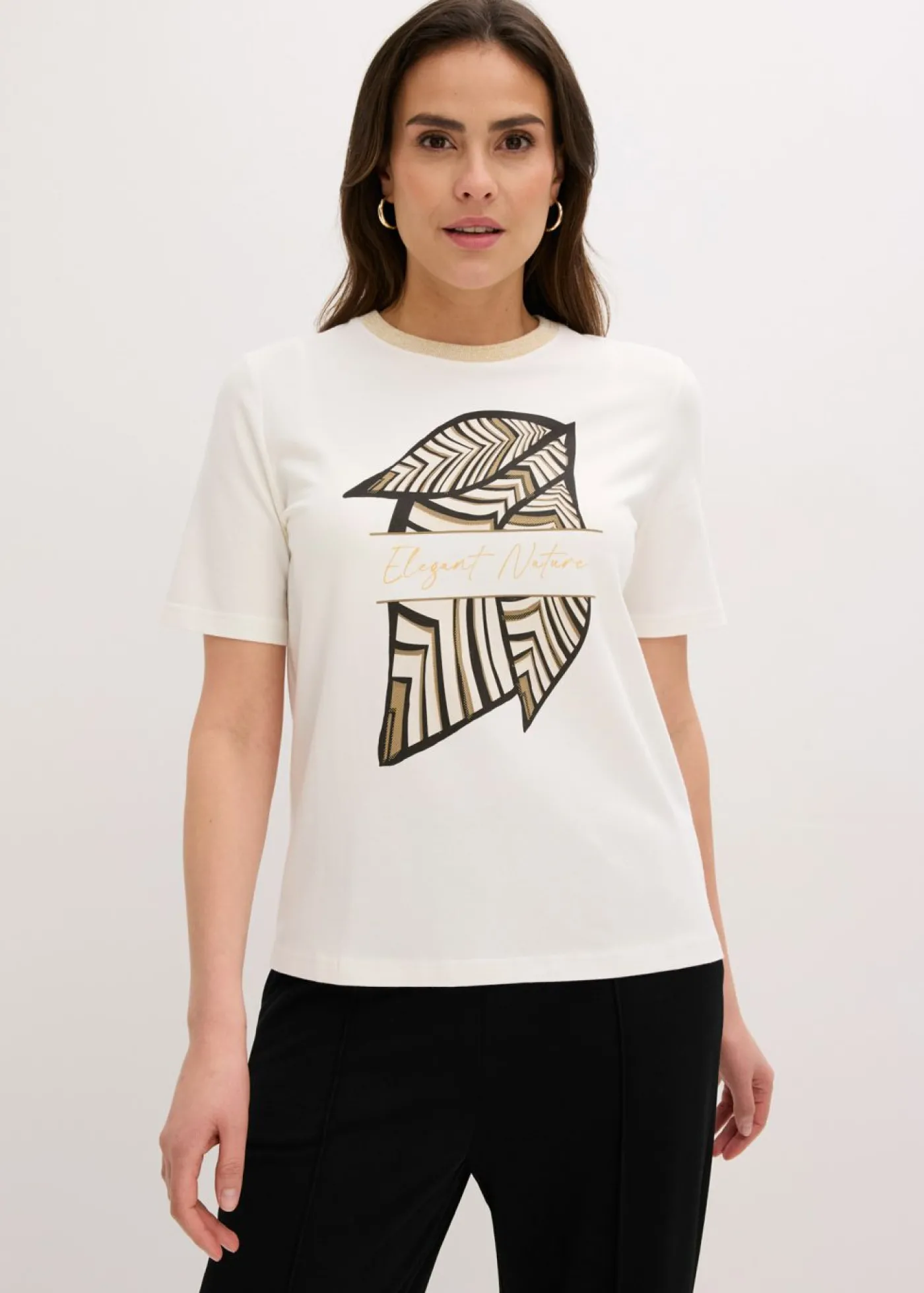 bonprix bonprix Camiseta de algodón orgánico Blanco lana New