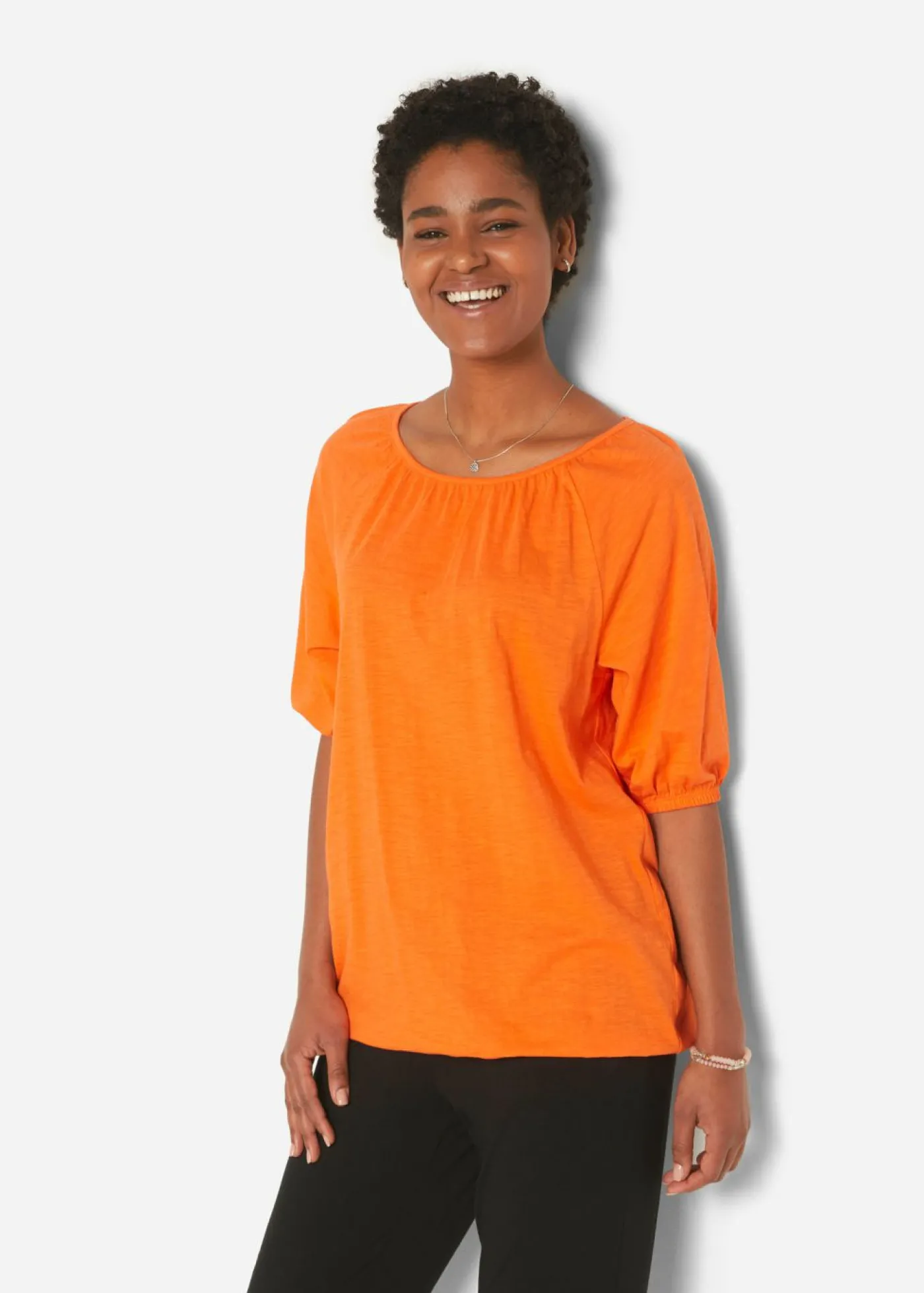 bonprix bonprix Camiseta de algodón orgánico puro mango Outlet