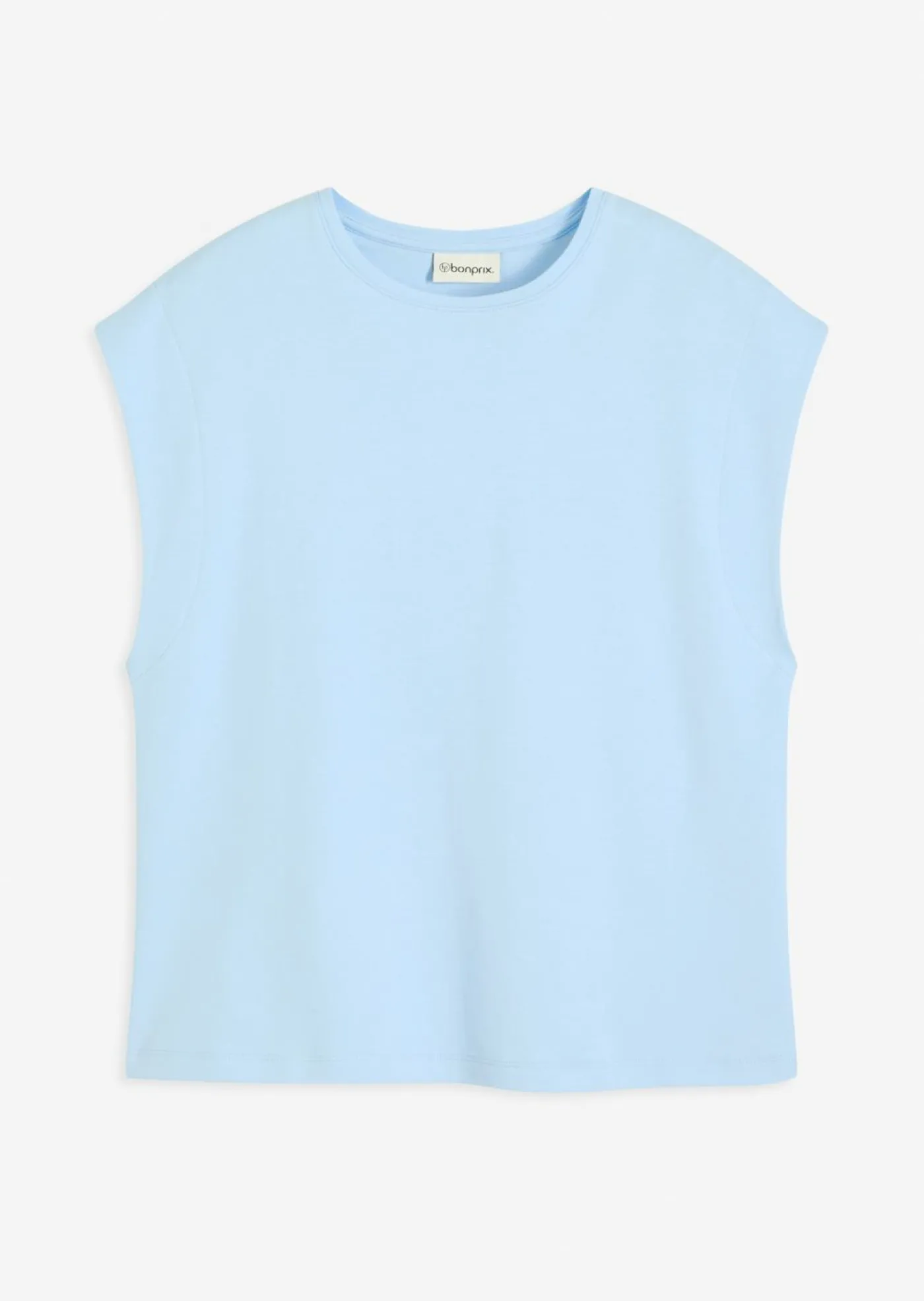 bonprix bonprix Camiseta de algodón orgánico puro Azul claro Best