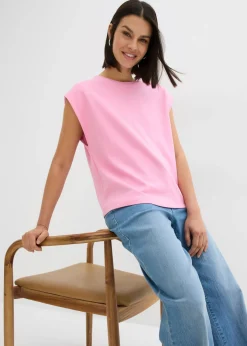 bonprix bonprix Camiseta de algodón orgánico puro Rosa Clearance