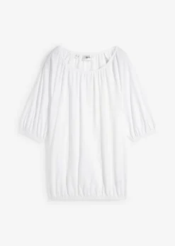 bonprix bonprix Camiseta de algodón orgánico puro Blanco Discount