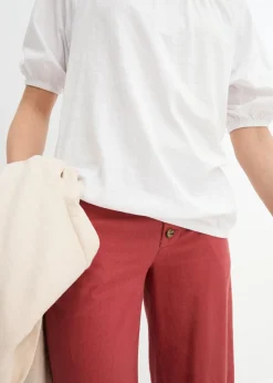 bonprix bonprix Camiseta de algodón orgánico puro Blanco Discount