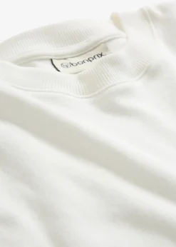 bonprix bonprix Camiseta de algodón orgánico puro Blanco lana Outlet