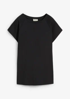 bonprix bonprix Camiseta de algodón orgánico puro Negro