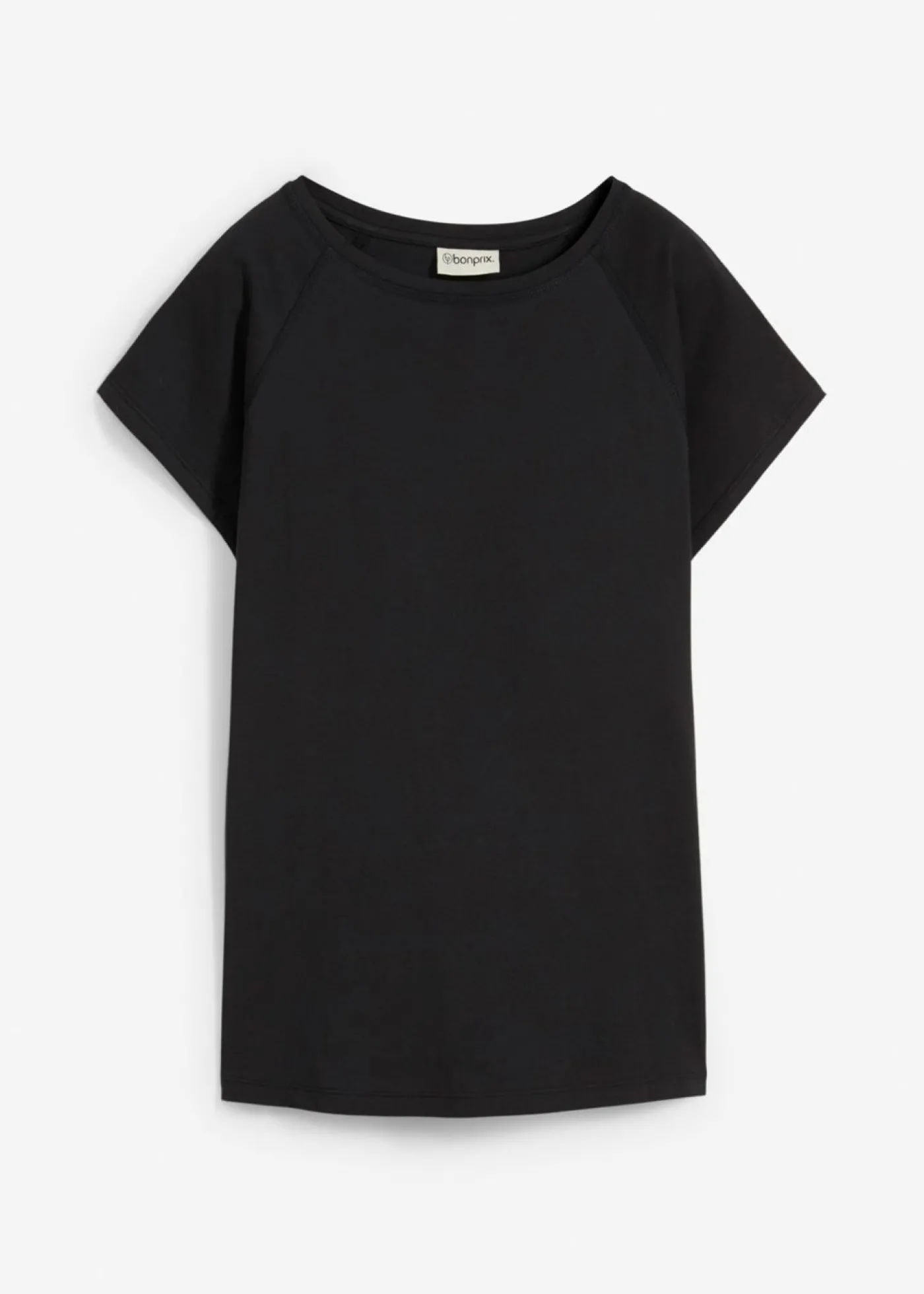 bonprix bonprix Camiseta de algodón orgánico puro Negro
