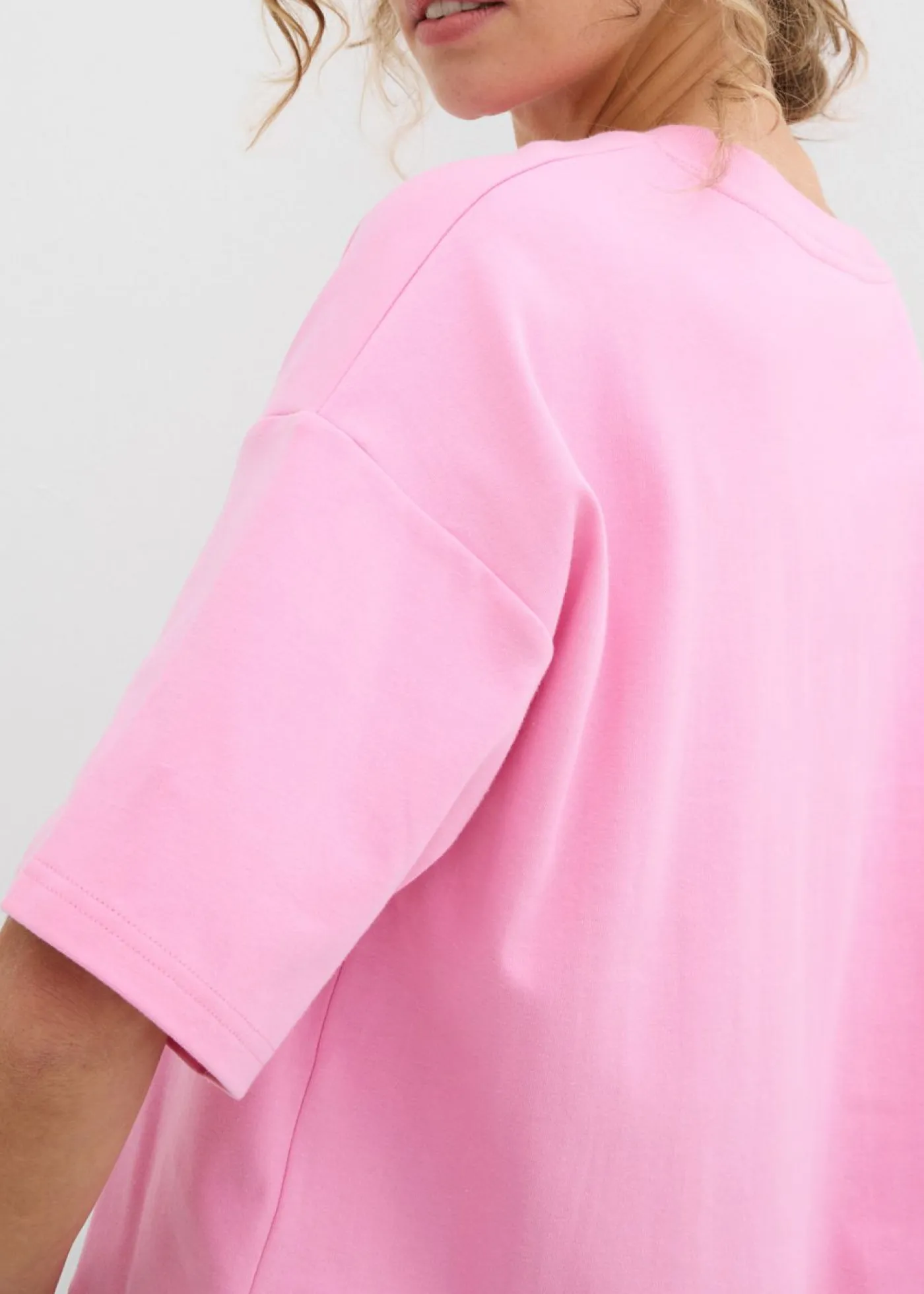 bonprix bonprix Camiseta de algodón orgánico puro Rosa Outlet
