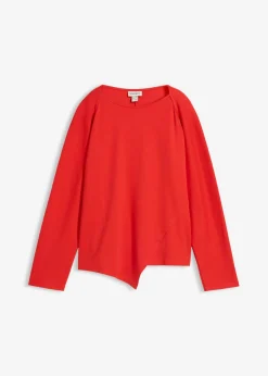 bonprix bonprix Camiseta de algodón orgánico puro con manga larga fresa Outlet
