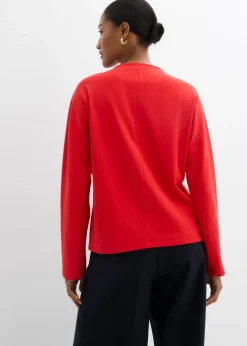 bonprix bonprix Camiseta de algodón orgánico puro con manga larga fresa Outlet