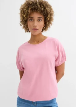 bonprix bonprix Camiseta de algodón orgánico orquídea ahumado