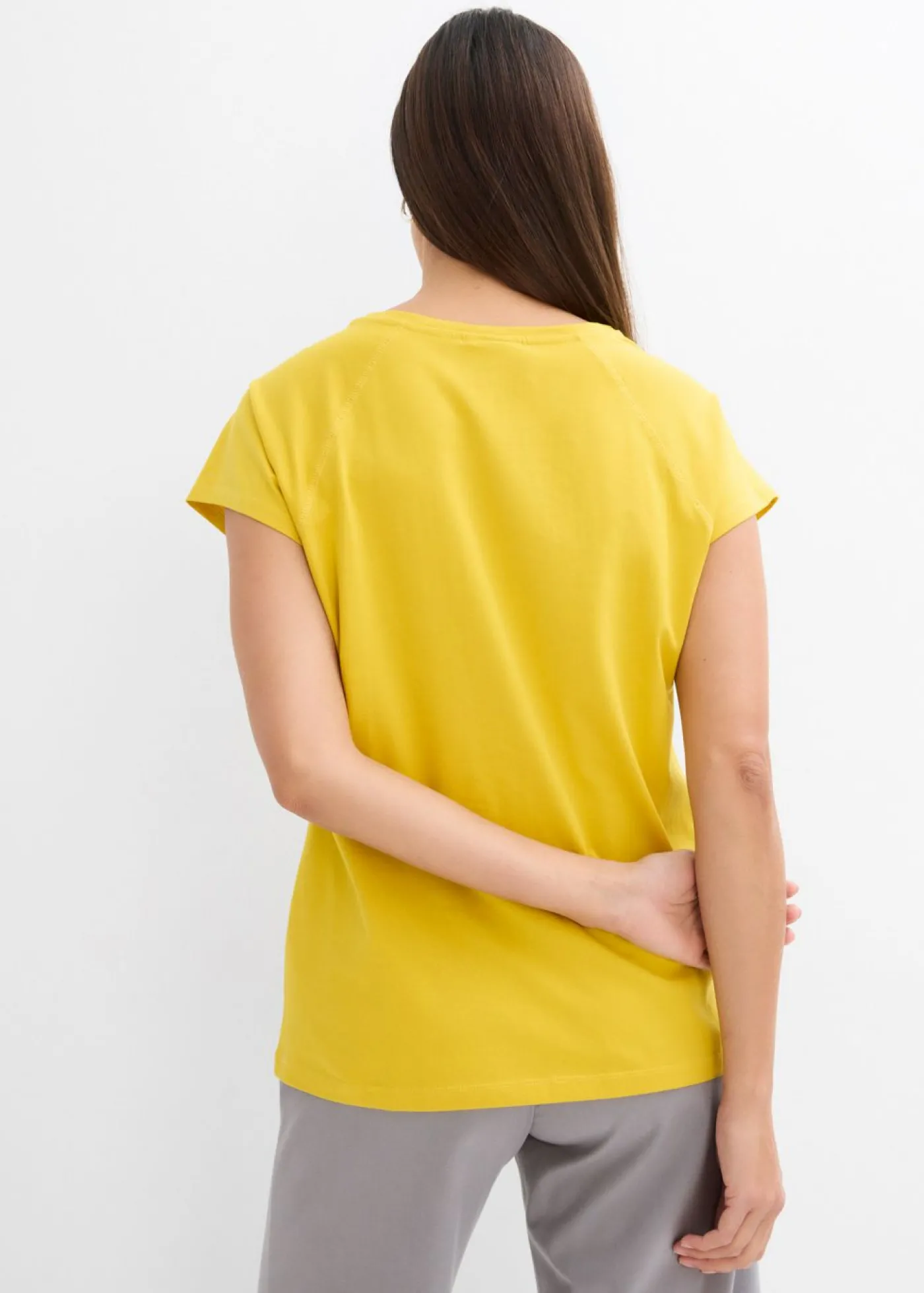bonprix bonprix Camiseta de algodón orgánico puro curry limón Hot