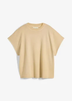 bonprix bonprix Camiseta de algodón orgánico puro Beige nuevo Sale