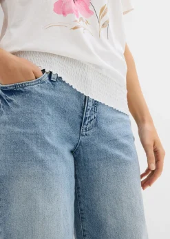 bonprix bonprix Camiseta de algodón orgánico Blanco estampado Hot