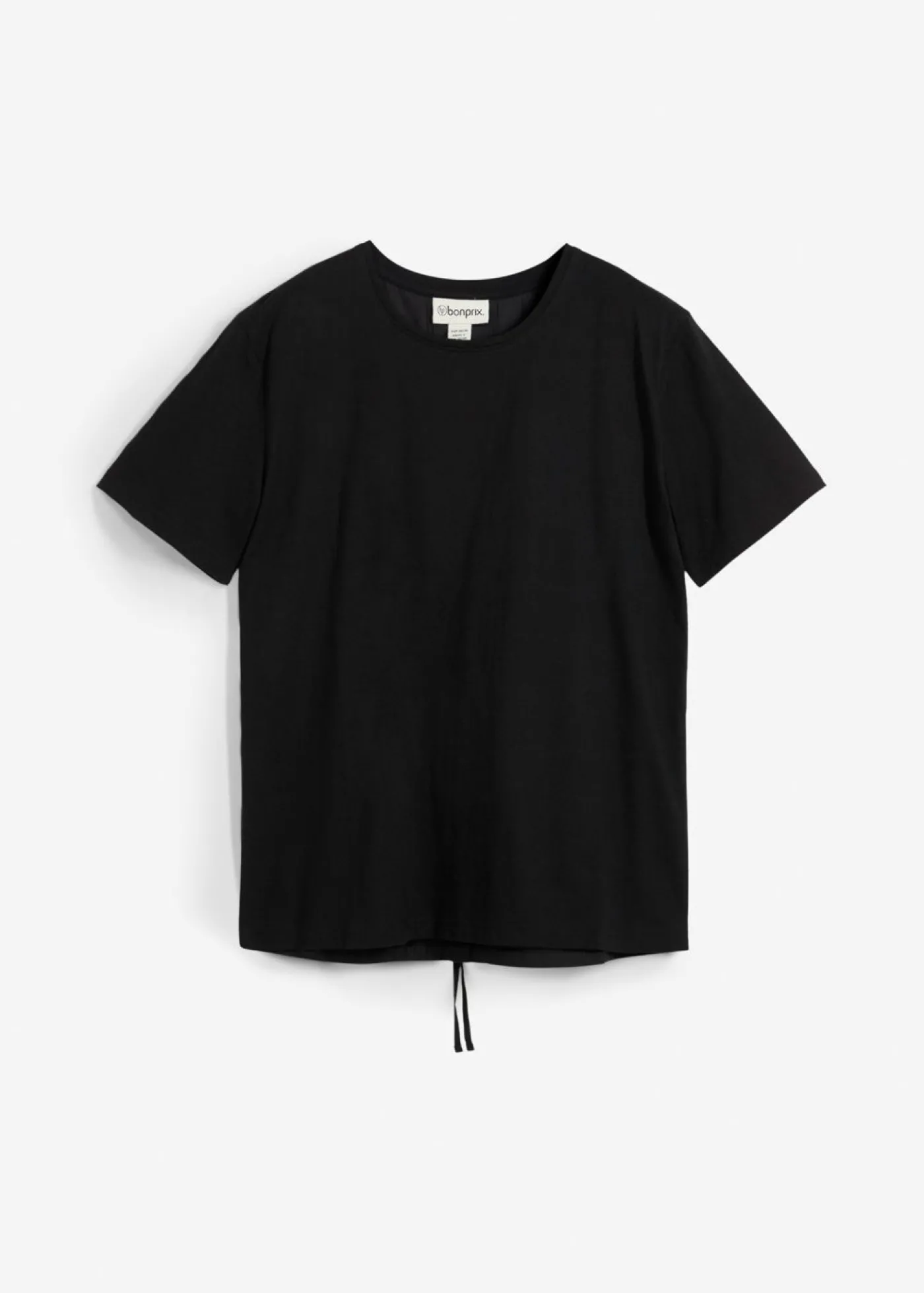 bonprix bonprix Camiseta de algodón orgánico puro Negro