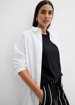 bonprix bonprix Camiseta de algodón orgánico puro Negro