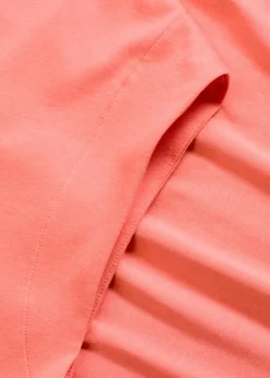 bonprix bonprix Camiseta de algodón orgánico puro Salmón claro Online