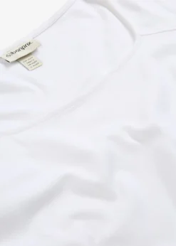 bonprix bonprix Camiseta de algodón orgánico pesado Blanco Best