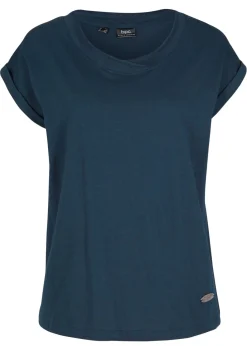 bonprix bonprix Camiseta de algodón orgánico puro Azul marino Sale