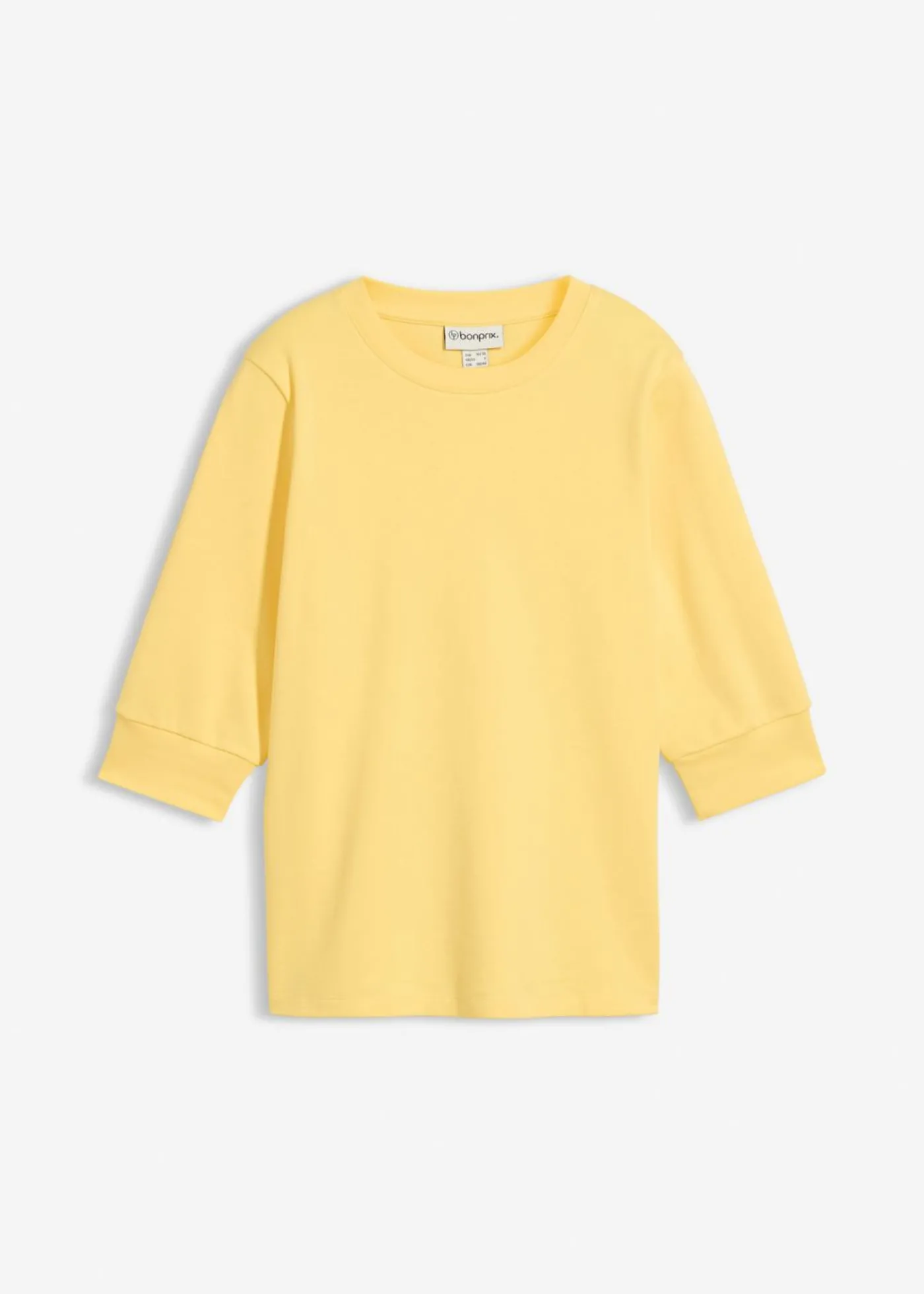 bonprix bonprix Camiseta de algodón orgánico puro Amarillo Online