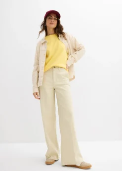 bonprix bonprix Camiseta de algodón orgánico puro Amarillo Online