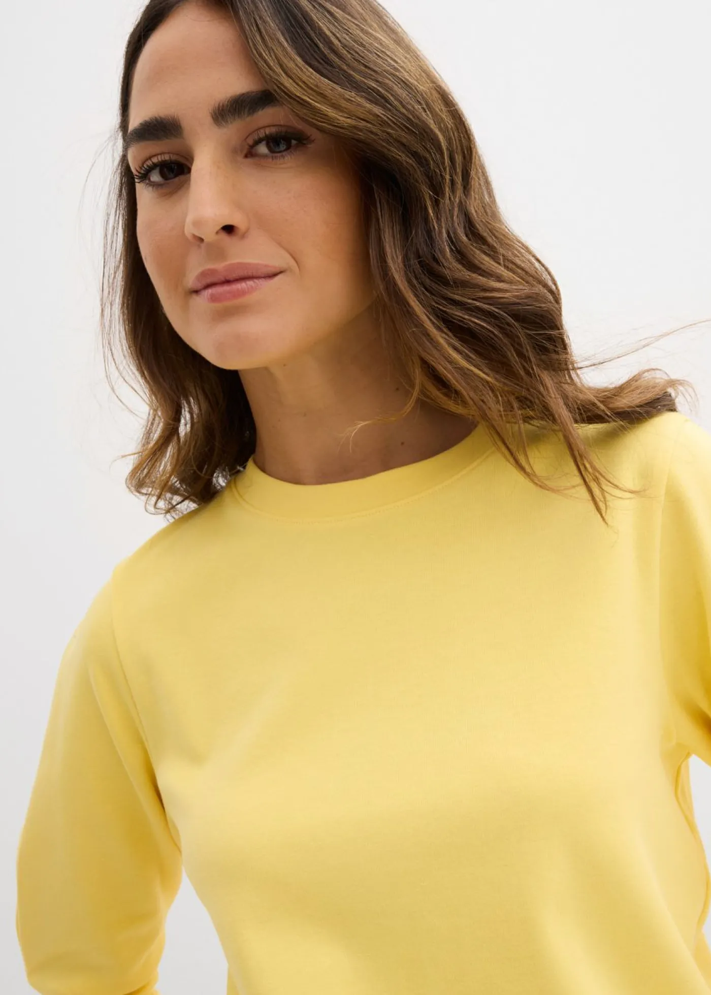 bonprix bonprix Camiseta de algodón orgánico puro Amarillo Online