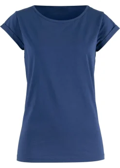 bonprix bonprix Camiseta de algodón puro azul medianoche. Clearance