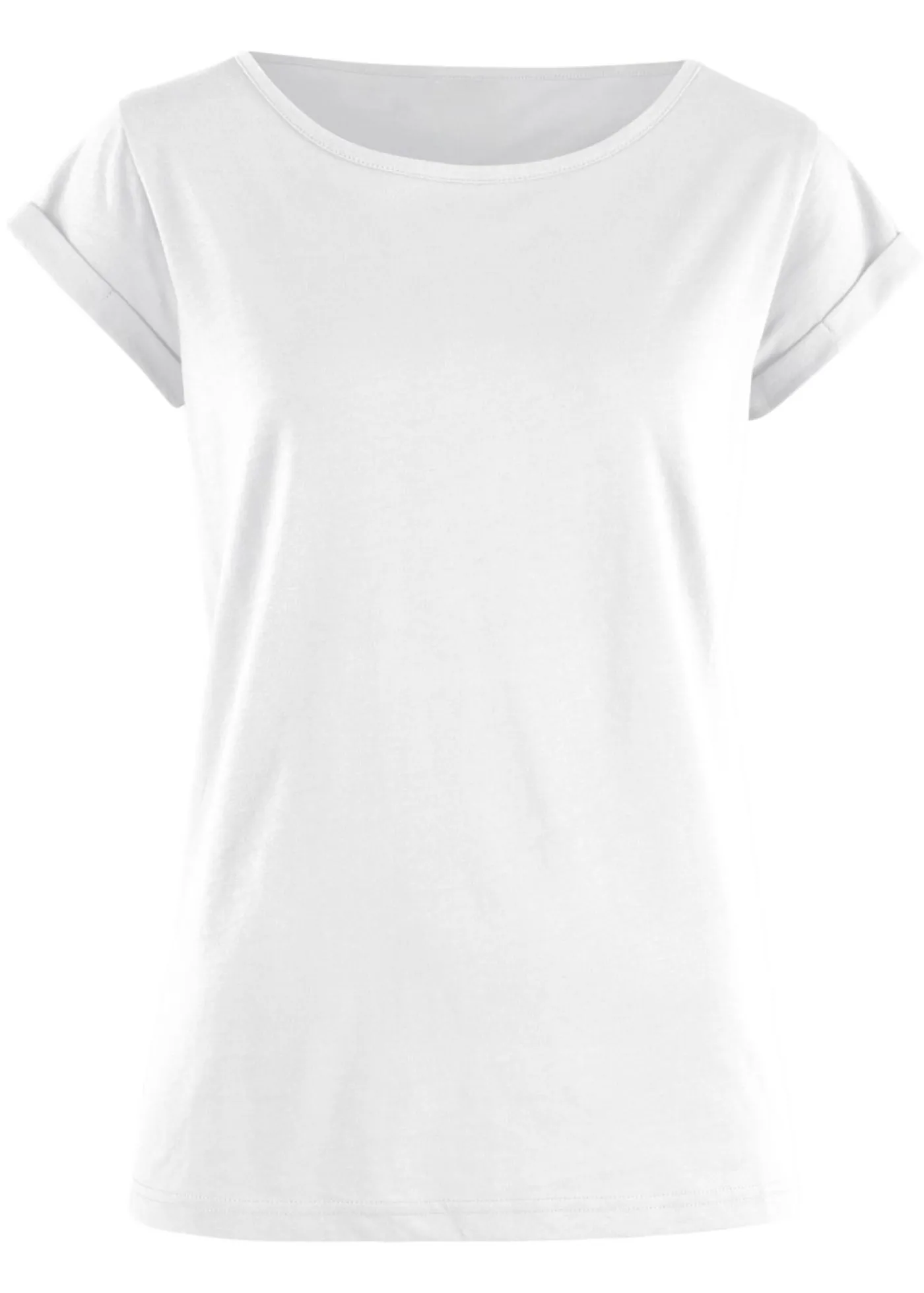 bonprix bonprix Camiseta de algodón puro Blanco Discount
