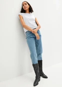bonprix bonprix Camiseta de algodón puro Blanco Discount
