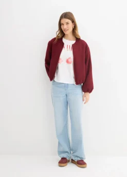 bonprix bonprix Camiseta de algodón puro Blanco