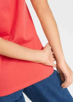 bonprix bonprix Camiseta de algodón puro salmón