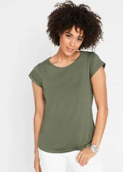 bonprix bonprix Camiseta de algodón puro Oliva New