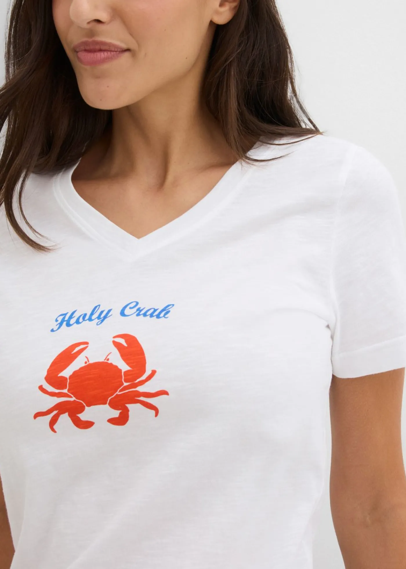 bonprix bonprix Camiseta de algodón puro Blanco New