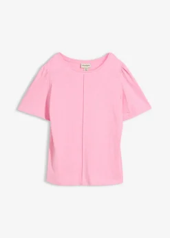 bonprix bonprix Camiseta de algodón puro Rosa Outlet