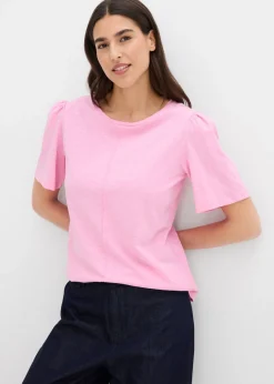 bonprix bonprix Camiseta de algodón puro Rosa Outlet