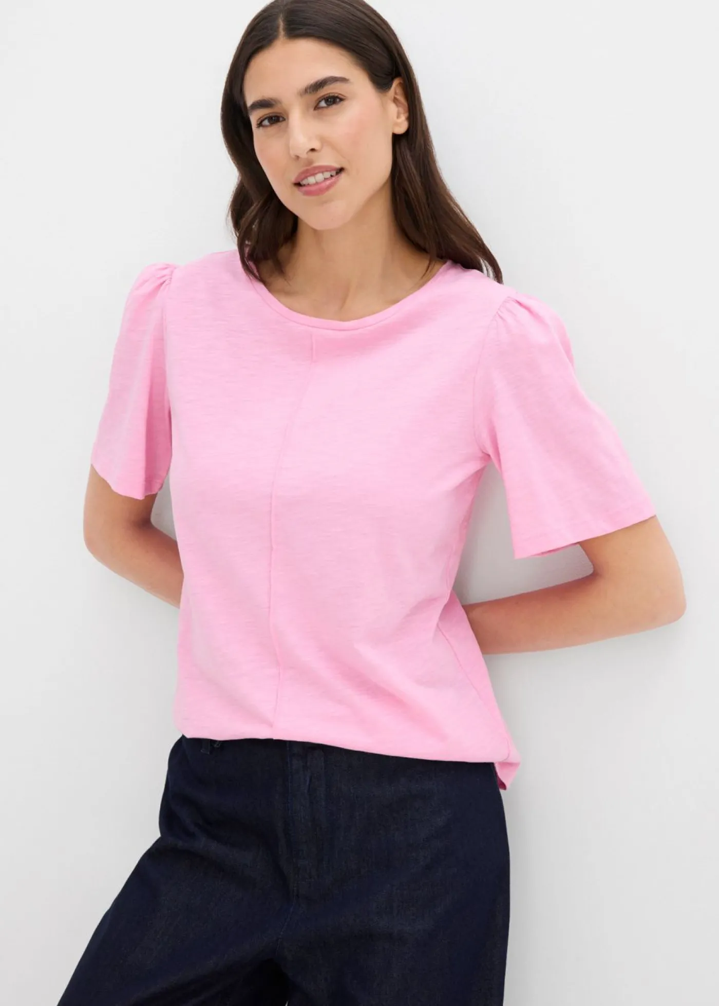 bonprix bonprix Camiseta de algodón puro Rosa Outlet