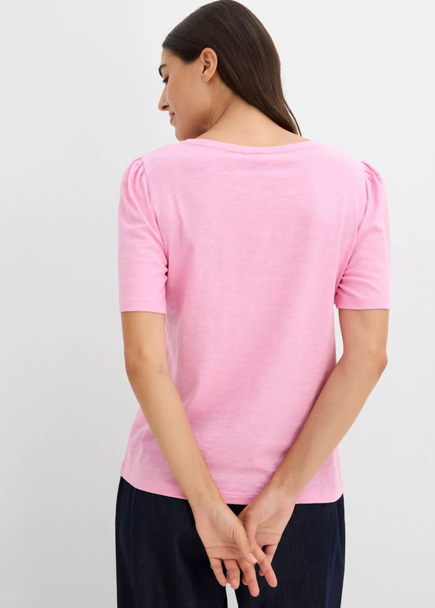 bonprix bonprix Camiseta de algodón puro Rosa Outlet