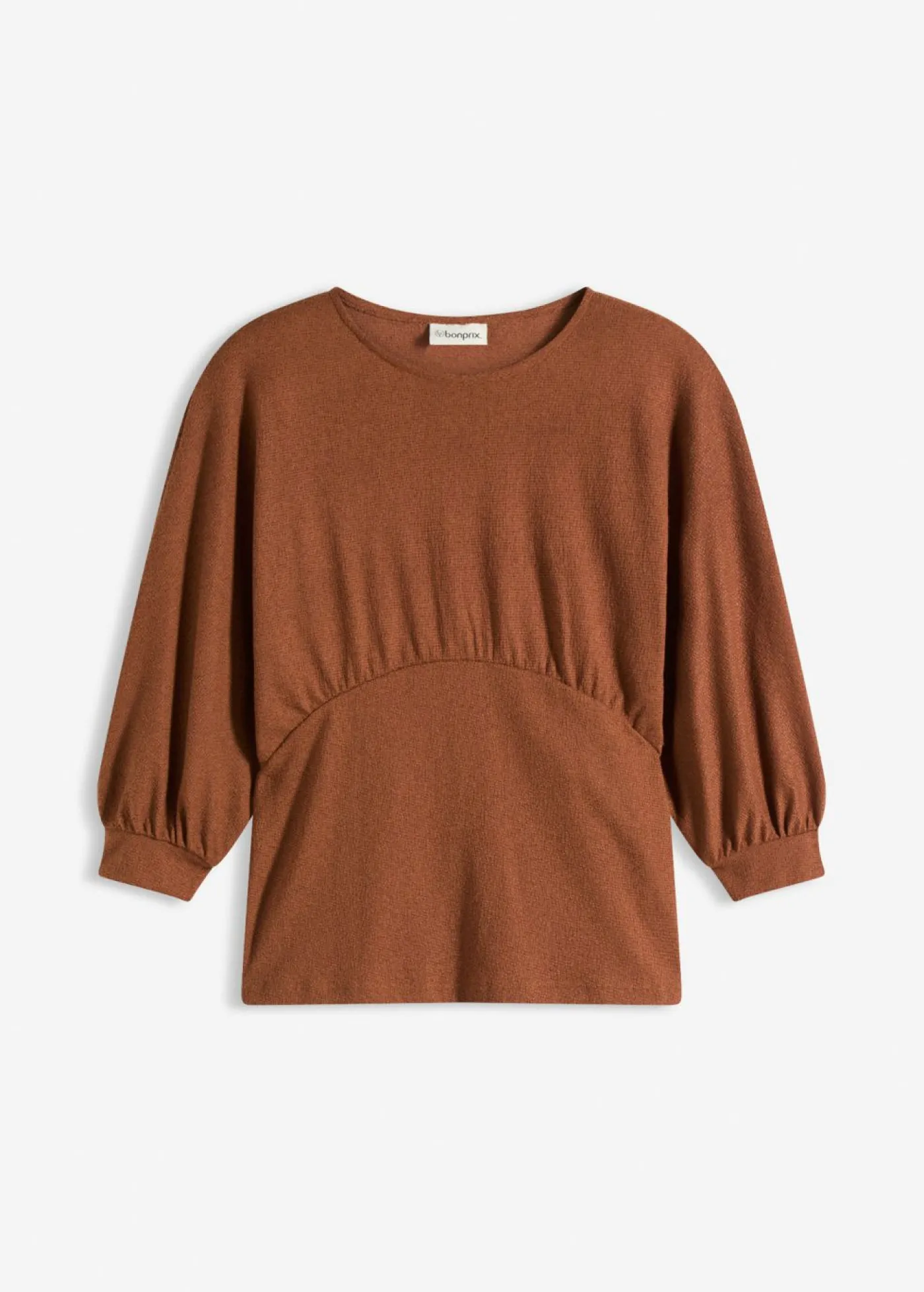 bonprix bonprix Camiseta de bouclé marrón moteado Sale