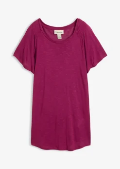 bonprix bonprix Camiseta de hilo flameado con mangas de murciélago Baya Best