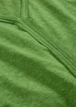 bonprix bonprix Camiseta de lino puro verde cactus New