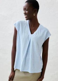 bonprix bonprix Camiseta de lino puro Menta claro Hot