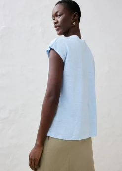 bonprix bonprix Camiseta de lino puro Menta claro Hot