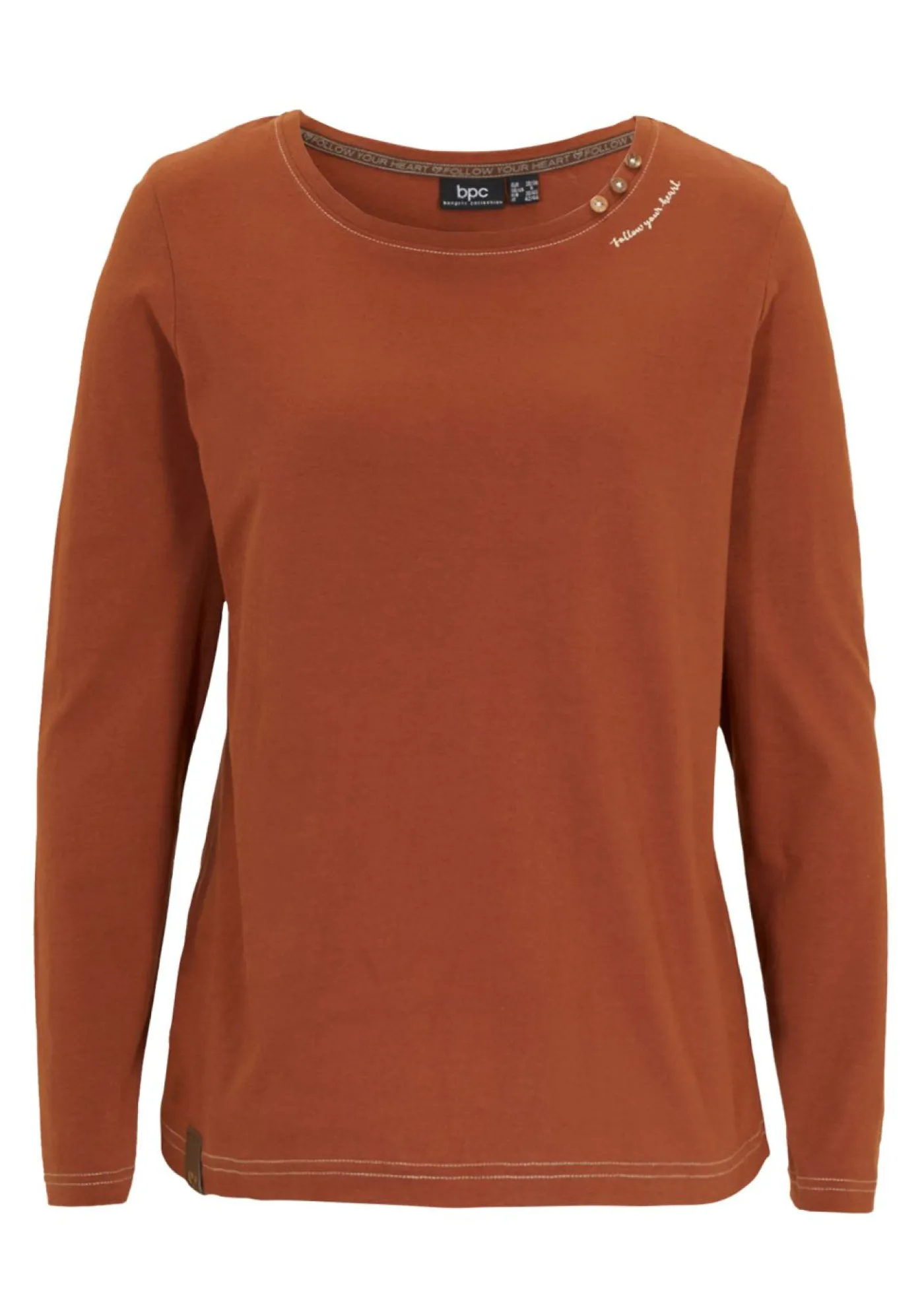 bonprix bonprix Camiseta de manga larga Marrón castaño Outlet