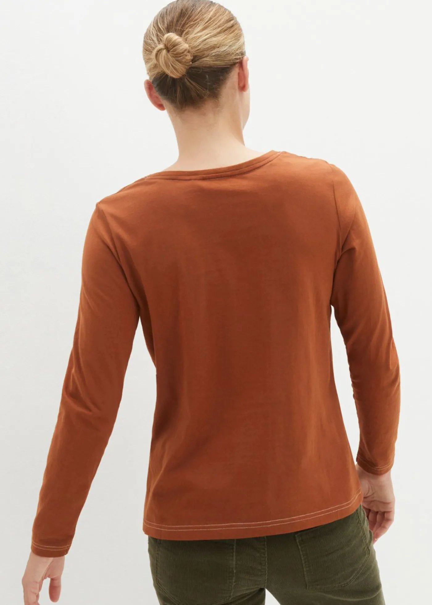 bonprix bonprix Camiseta de manga larga Marrón castaño Outlet
