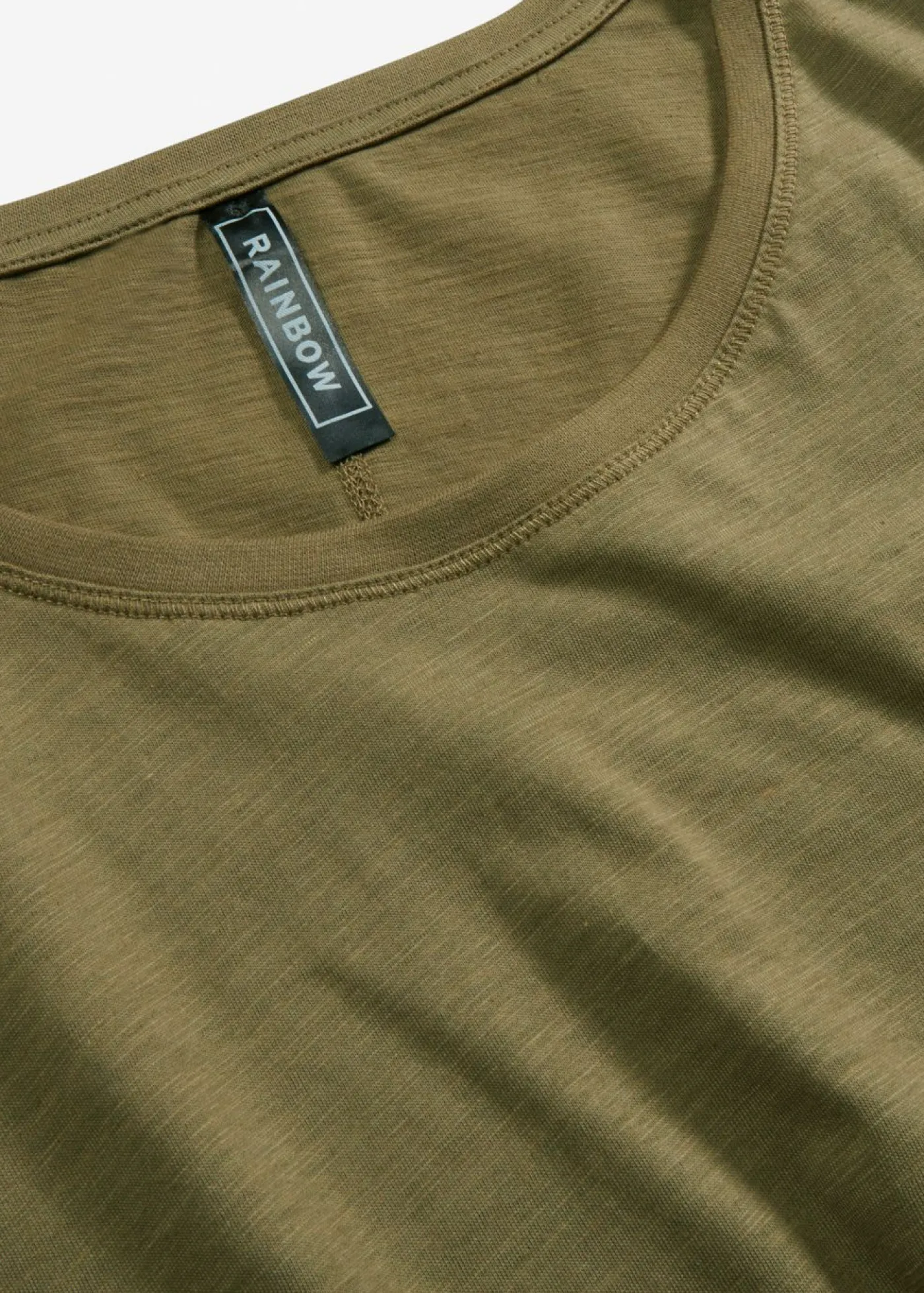 bonprix bonprix Camiseta de manga larga de algodón puro Verde oliva Sale