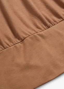 bonprix bonprix Camiseta de manga larga de suave mezcla de viscosa Marrón castaño Discount