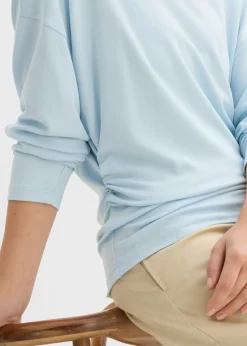 bonprix bonprix Camiseta de manga larga de cómodo Punto di Roma azul pálido Hot