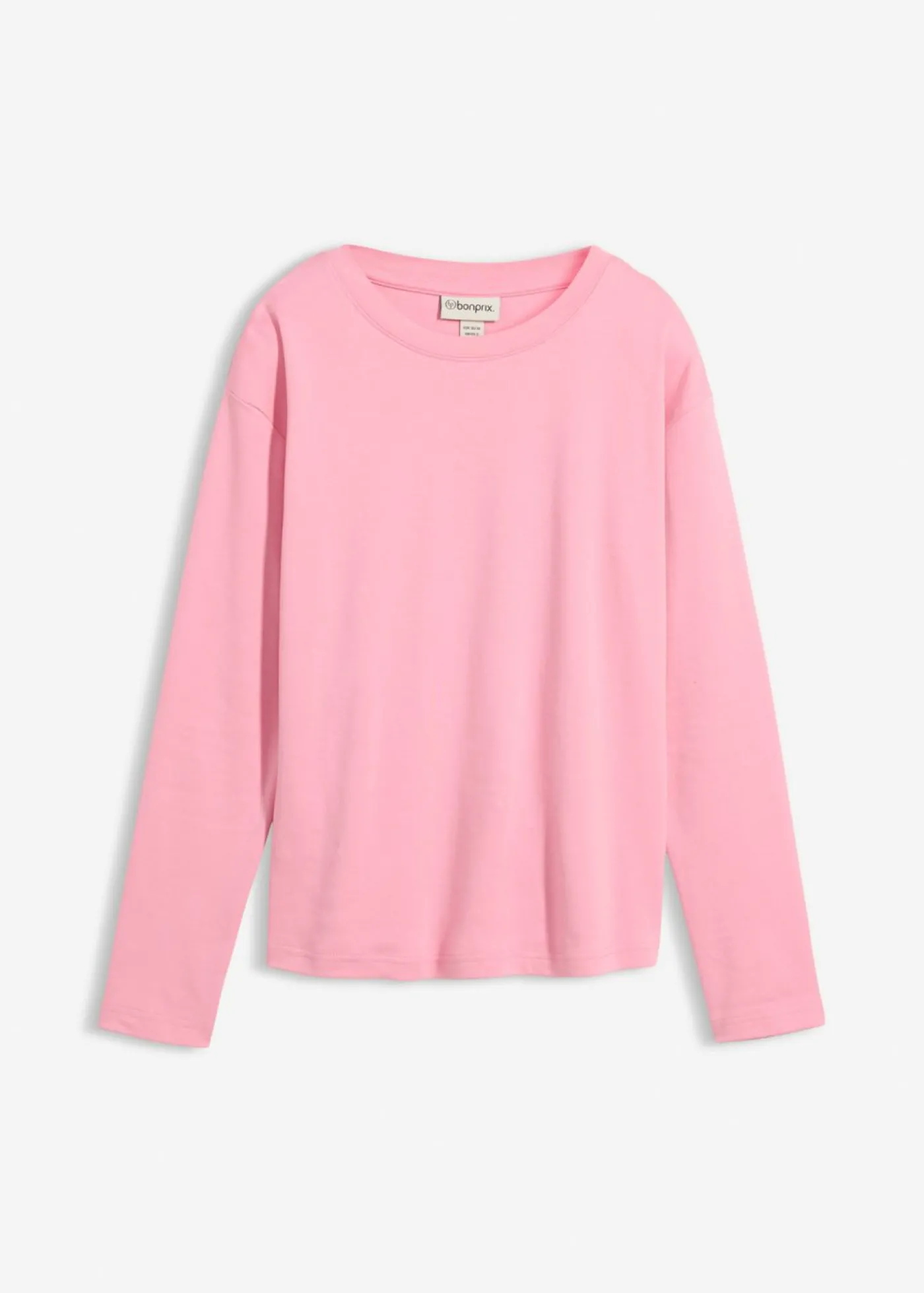 bonprix bonprix Camiseta de manga larga de algodón orgánico puro orquídea ahumado New
