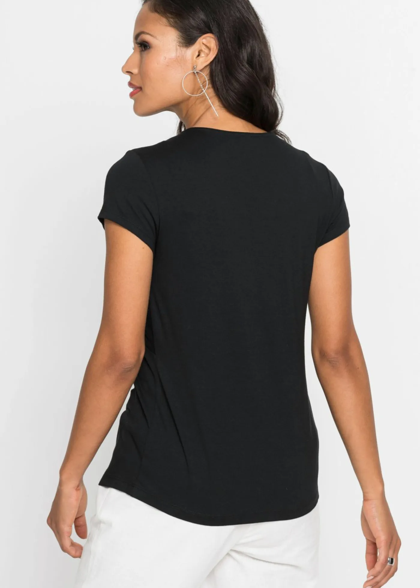 bonprix bonprix Camiseta de mezcla de viscosa orquídea ahumado Online