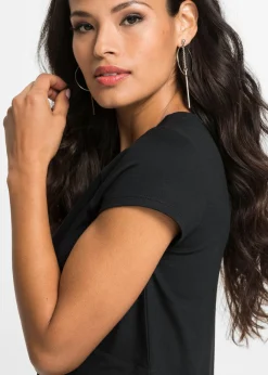bonprix bonprix Camiseta de mezcla de viscosa orquídea ahumado Online