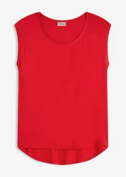 bonprix bonprix Camiseta de mezcla de viscosa fresa Clearance